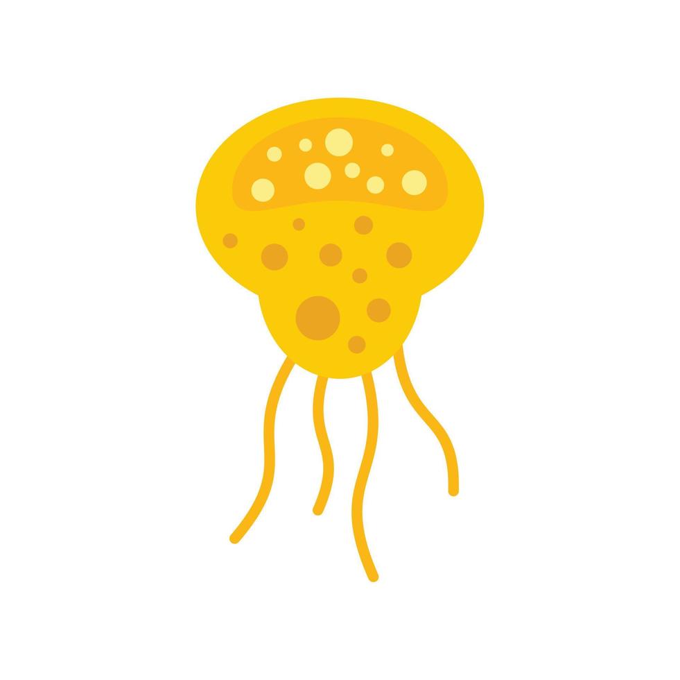 Lab bacteria icon flat isolated vector