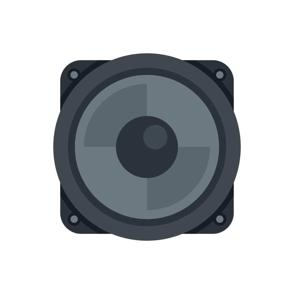 Car music speaker icon flat isolated vector