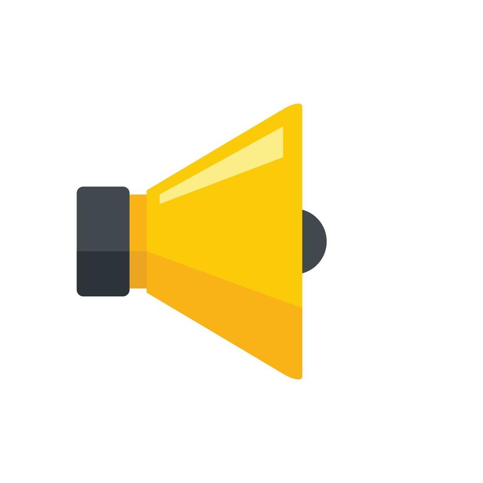 Speaker icon flat isolated vector