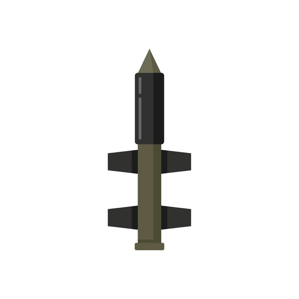 Missile peace icon flat isolated vector