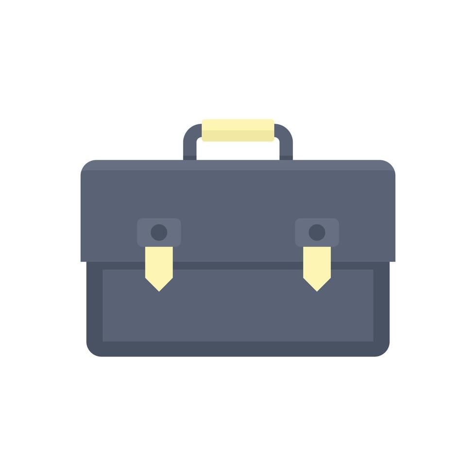 Estimator briefcase icon flat isolated vector