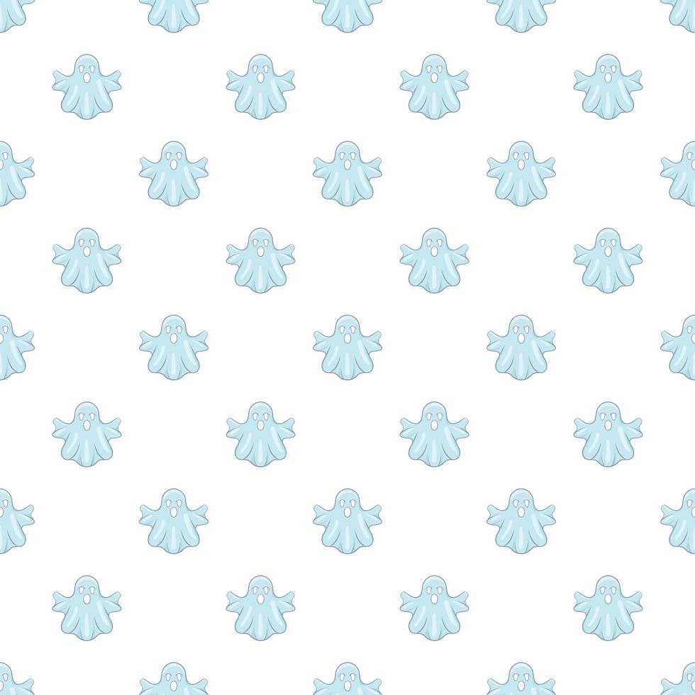 Ghost pattern, cartoon style vector