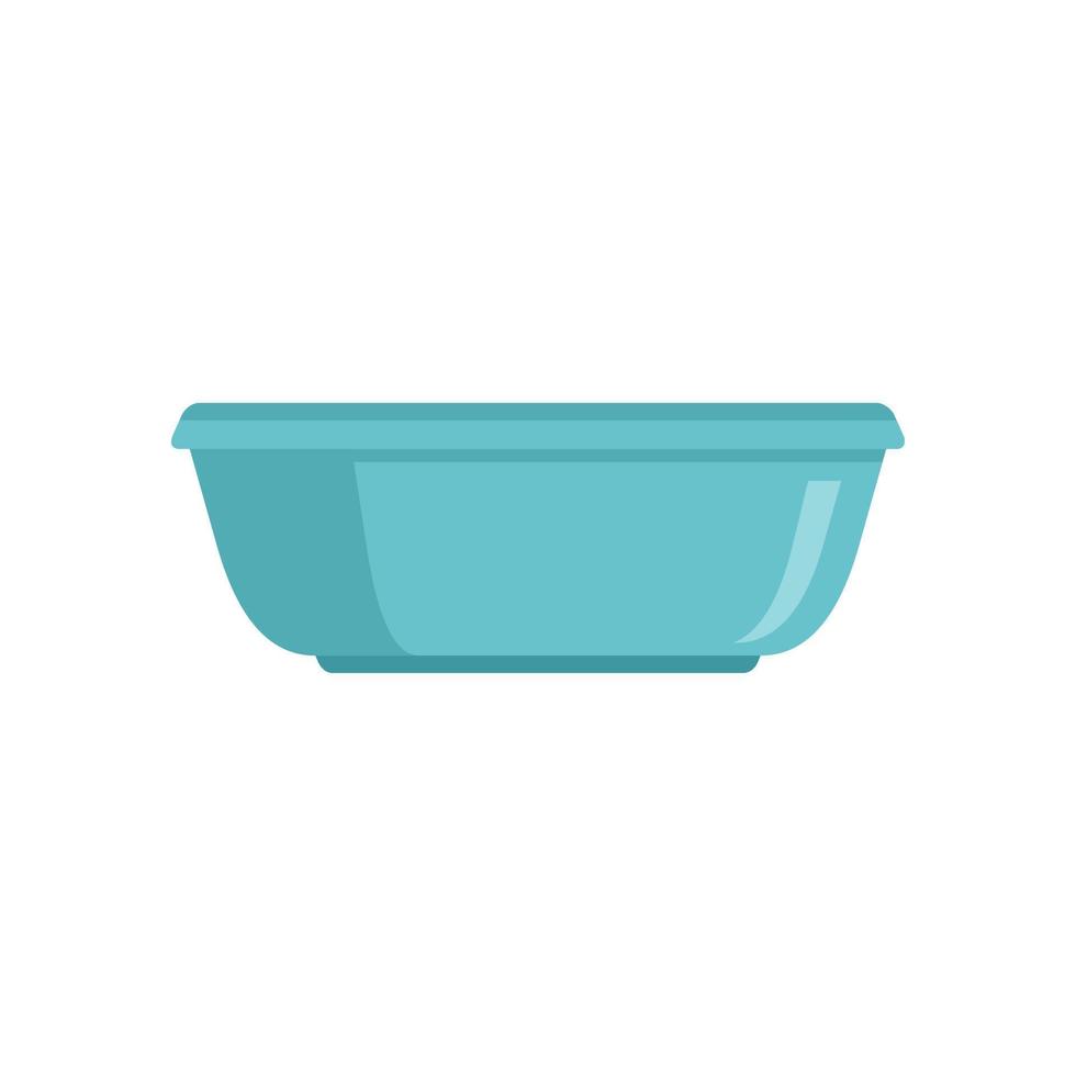 Cleaning basin icon flat isolated vector