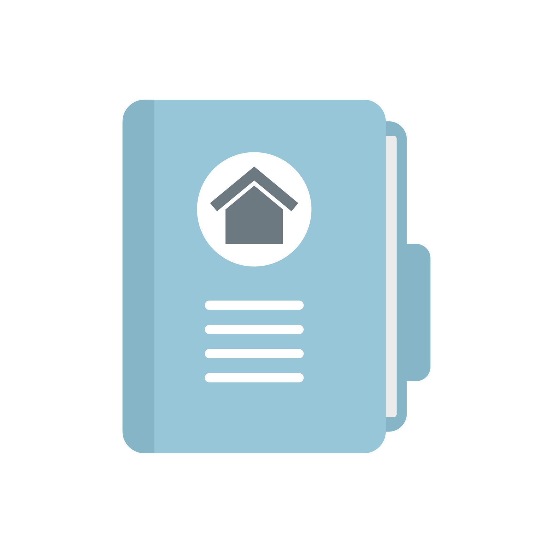 Realtor house folder icon flat isolated vector 15029850 Vector Art at