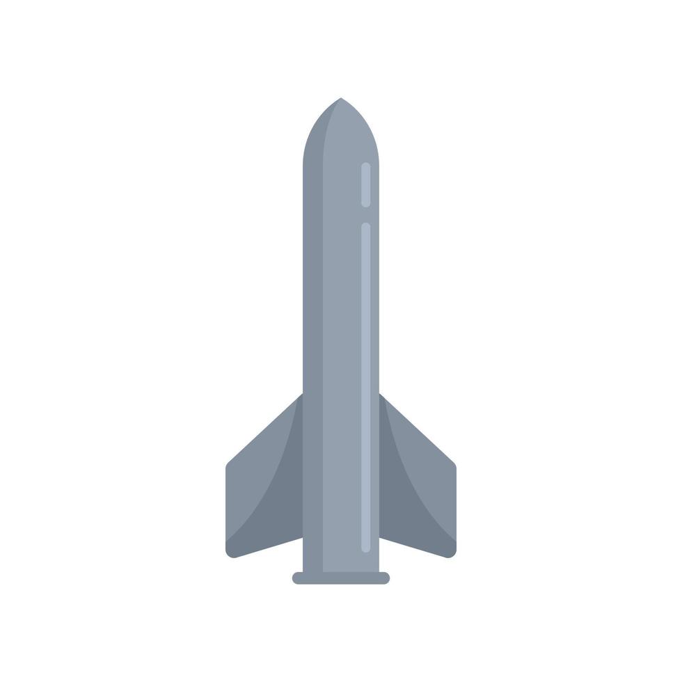 Missile bomb icon flat isolated vector