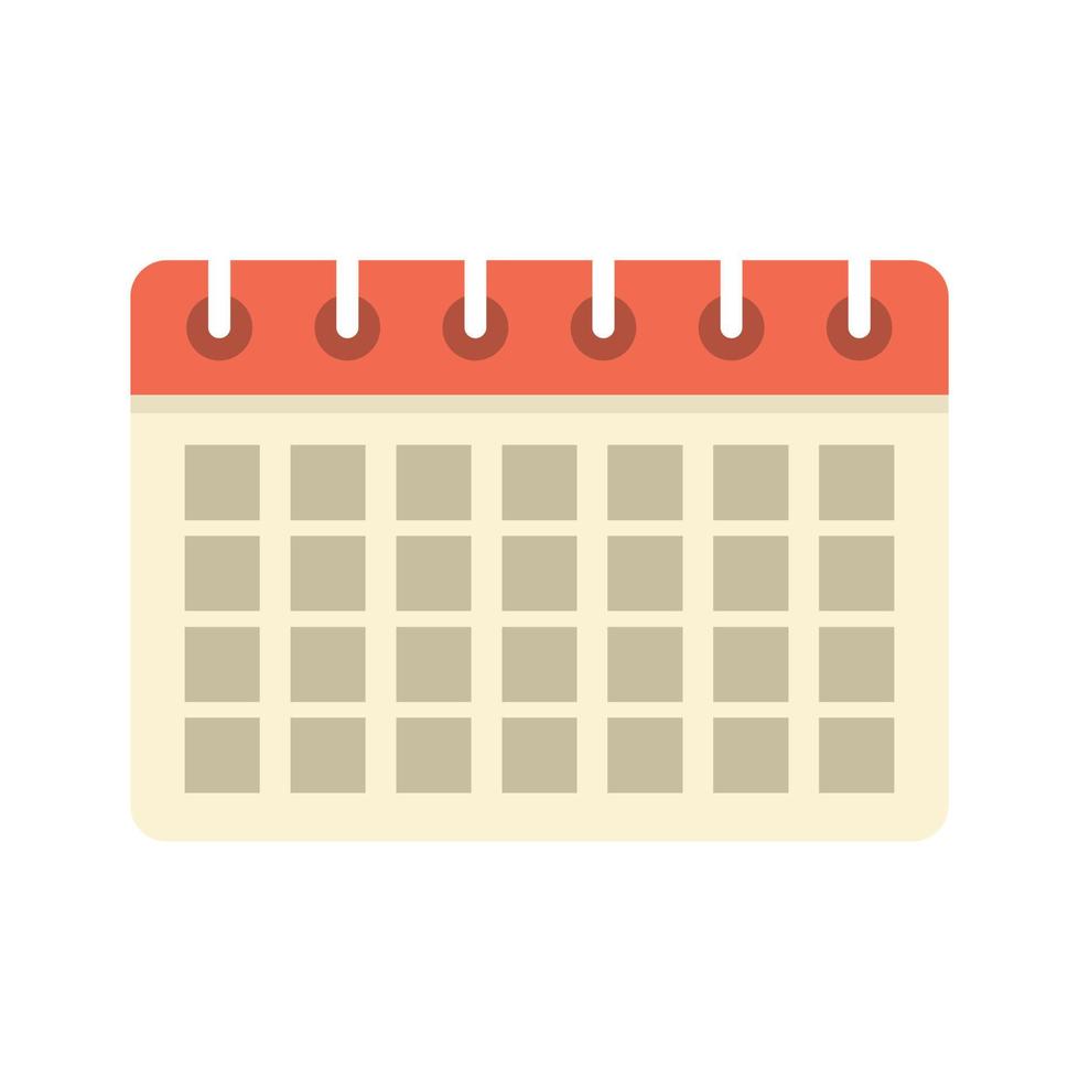 Product manager calendar icon flat isolated vector