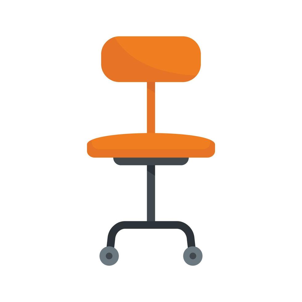 Stylist chair icon flat isolated vector