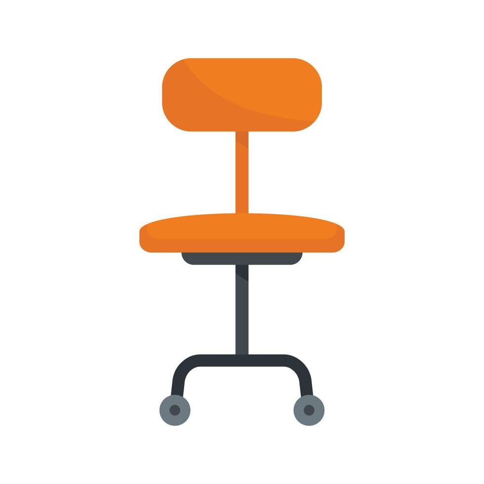 estilista silla icono plano aislado vector