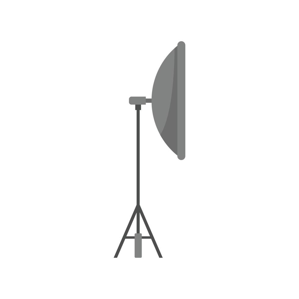 Video light stand icon flat isolated vector