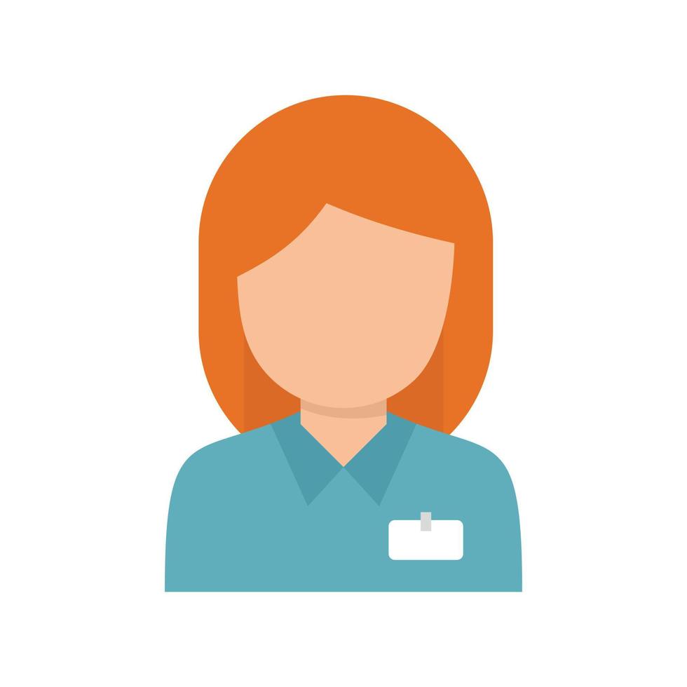 Sociology manager icon flat isolated vector