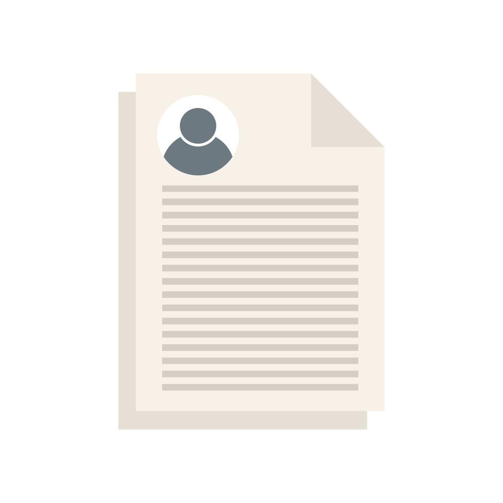 Sociology papers icon flat isolated vector