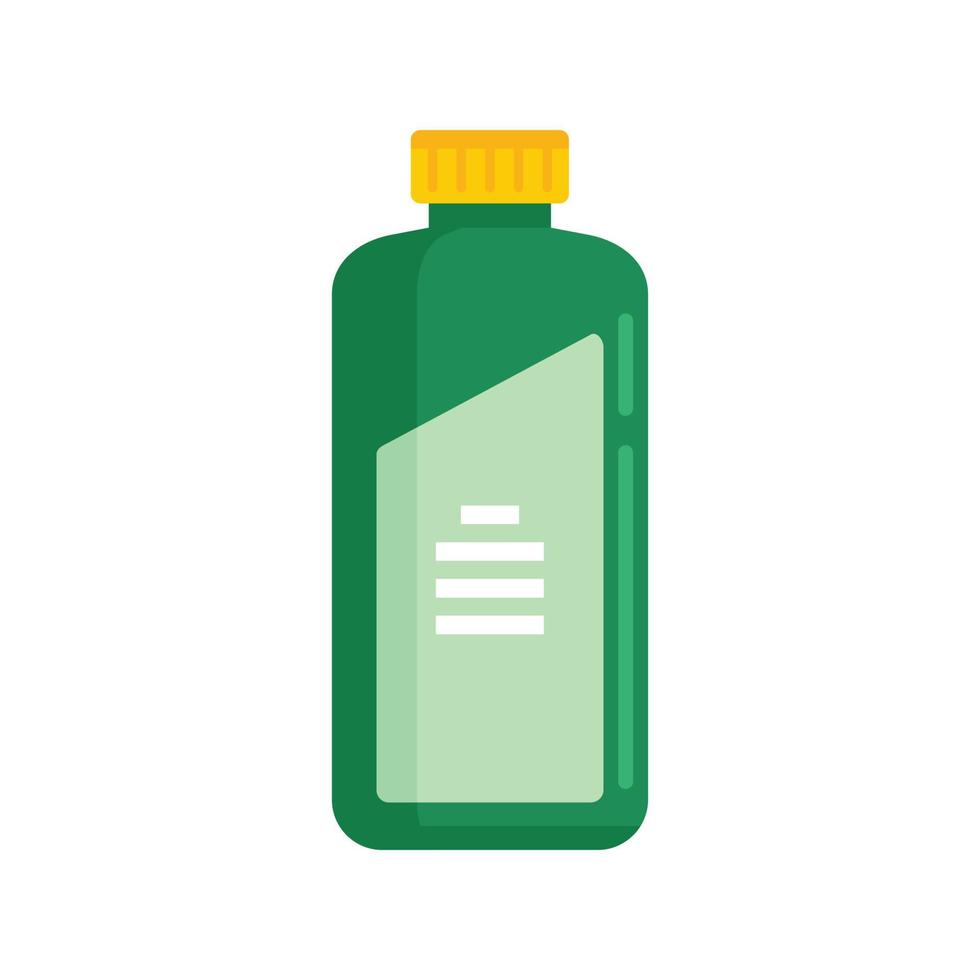 Cleaning equipment bottle icon flat isolated vector