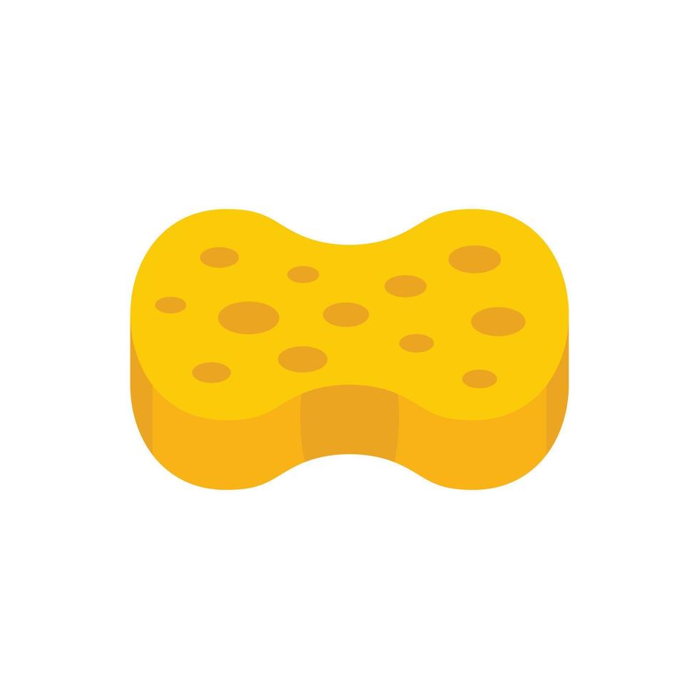 Cleaning sponge icon flat isolated vector