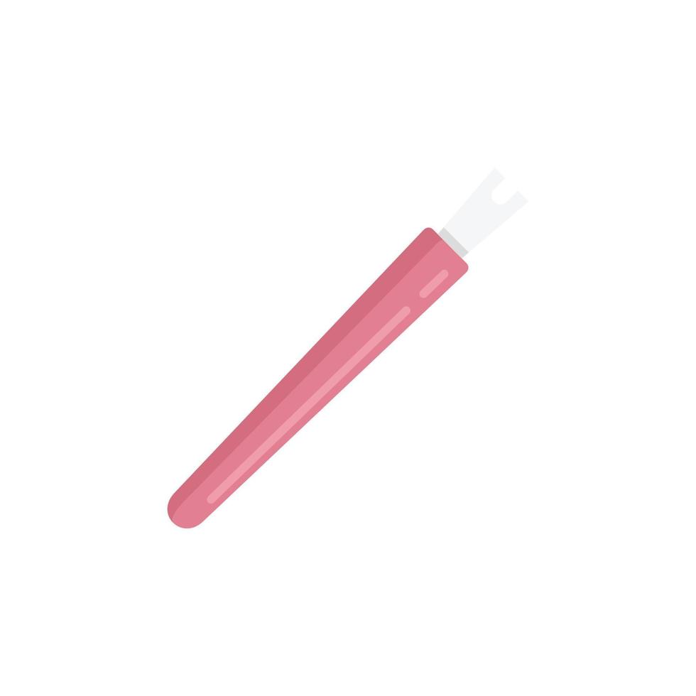 Polish manicurist tool icon flat isolated vector