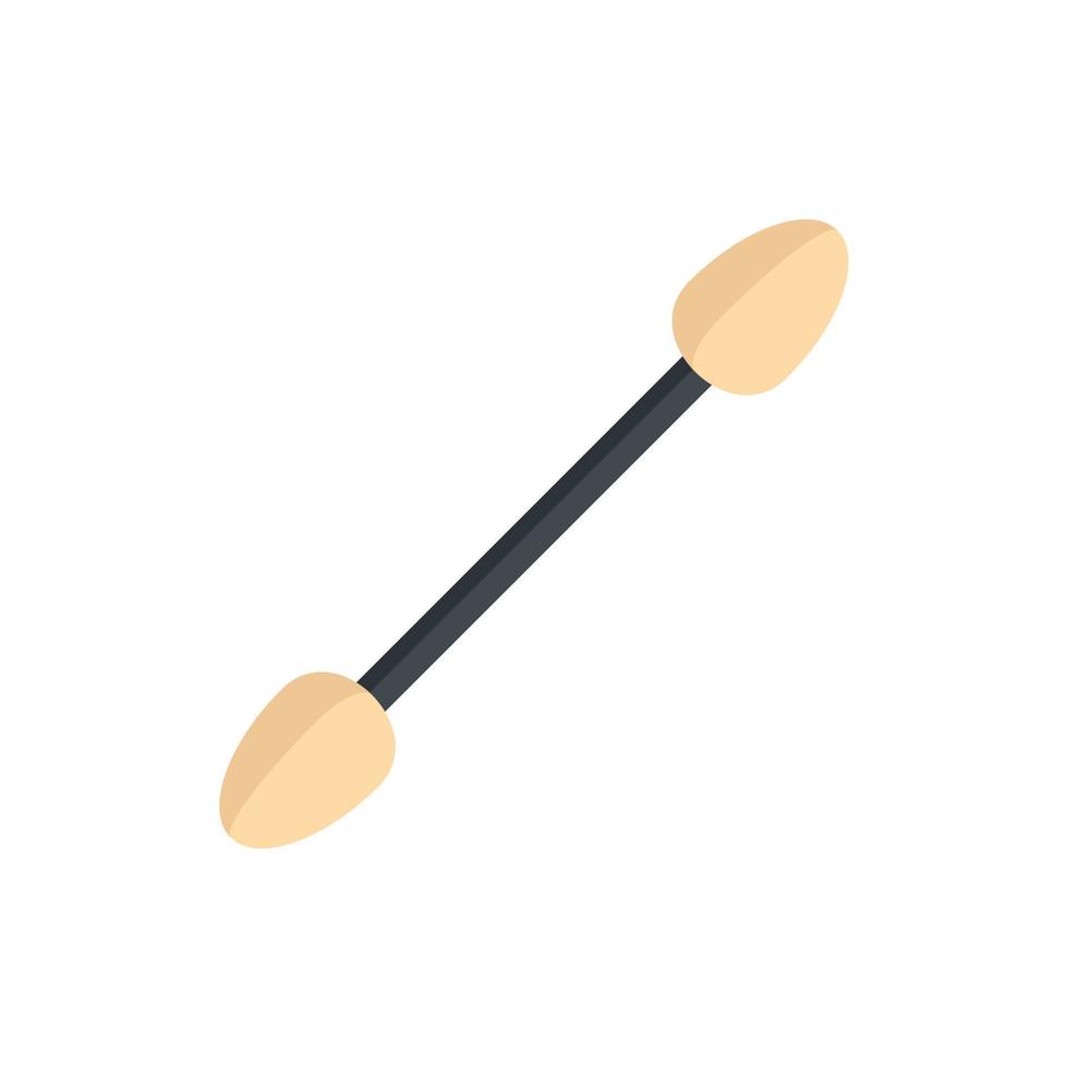 Manicurist sponge stick icon flat isolated vector