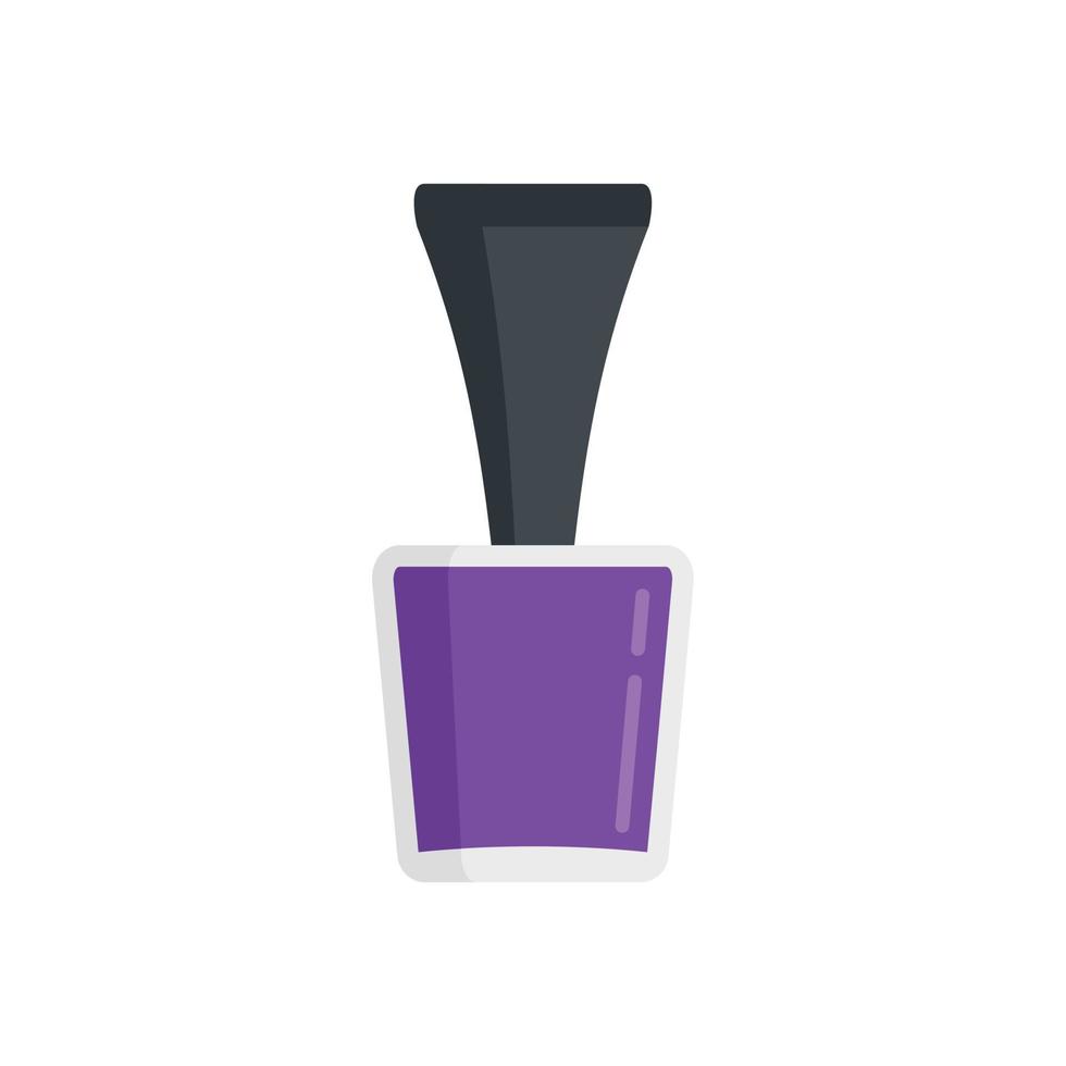 Manicurist polish bottle icon flat isolated vector