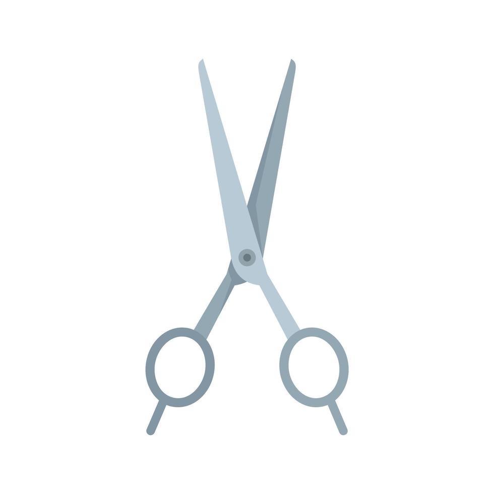 Stylist scissors icon flat isolated vector