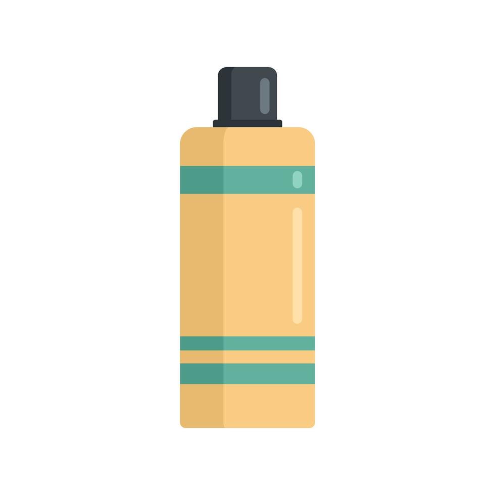 Shampoo bottle icon flat isolated vector