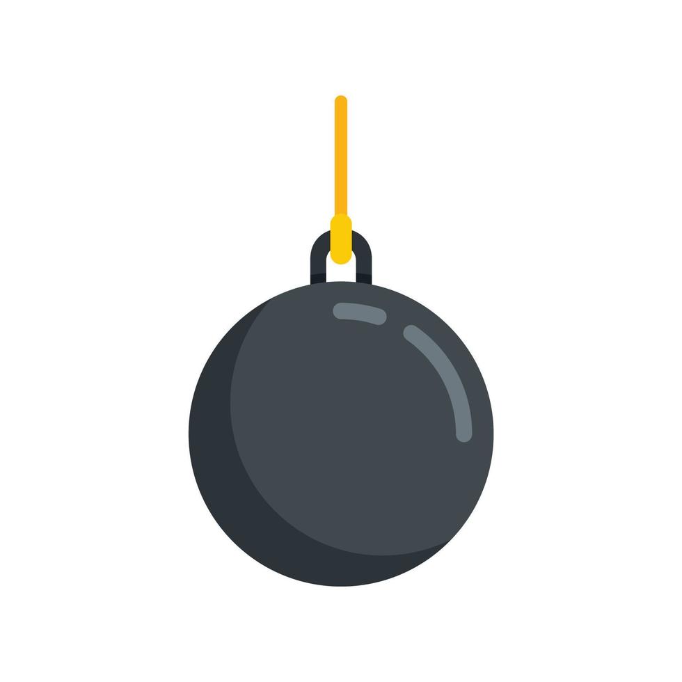 Wrecking ball icon flat isolated vector