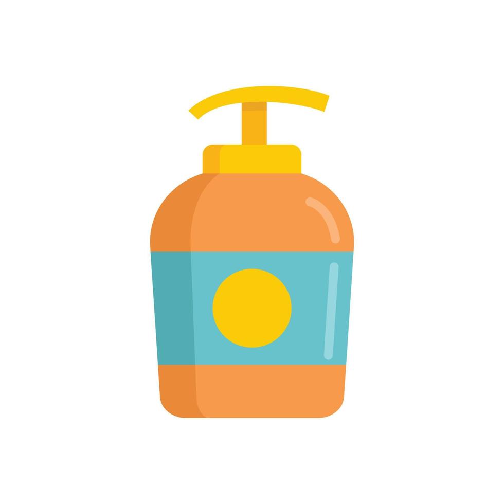 Dispenser soap icon flat isolated vector