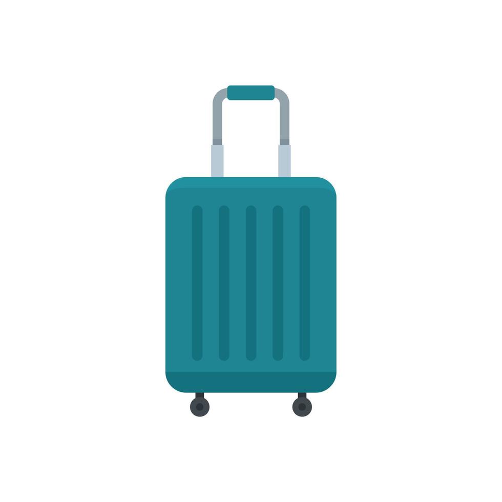 Room service travel bag icon flat isolated vector