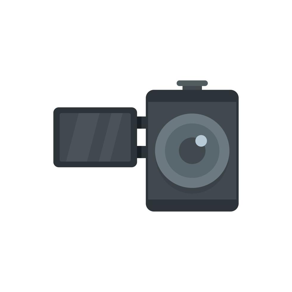 Home video camera icon flat isolated vector