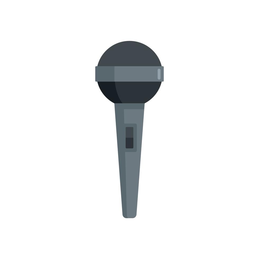 Speaker microphone icon flat isolated vector