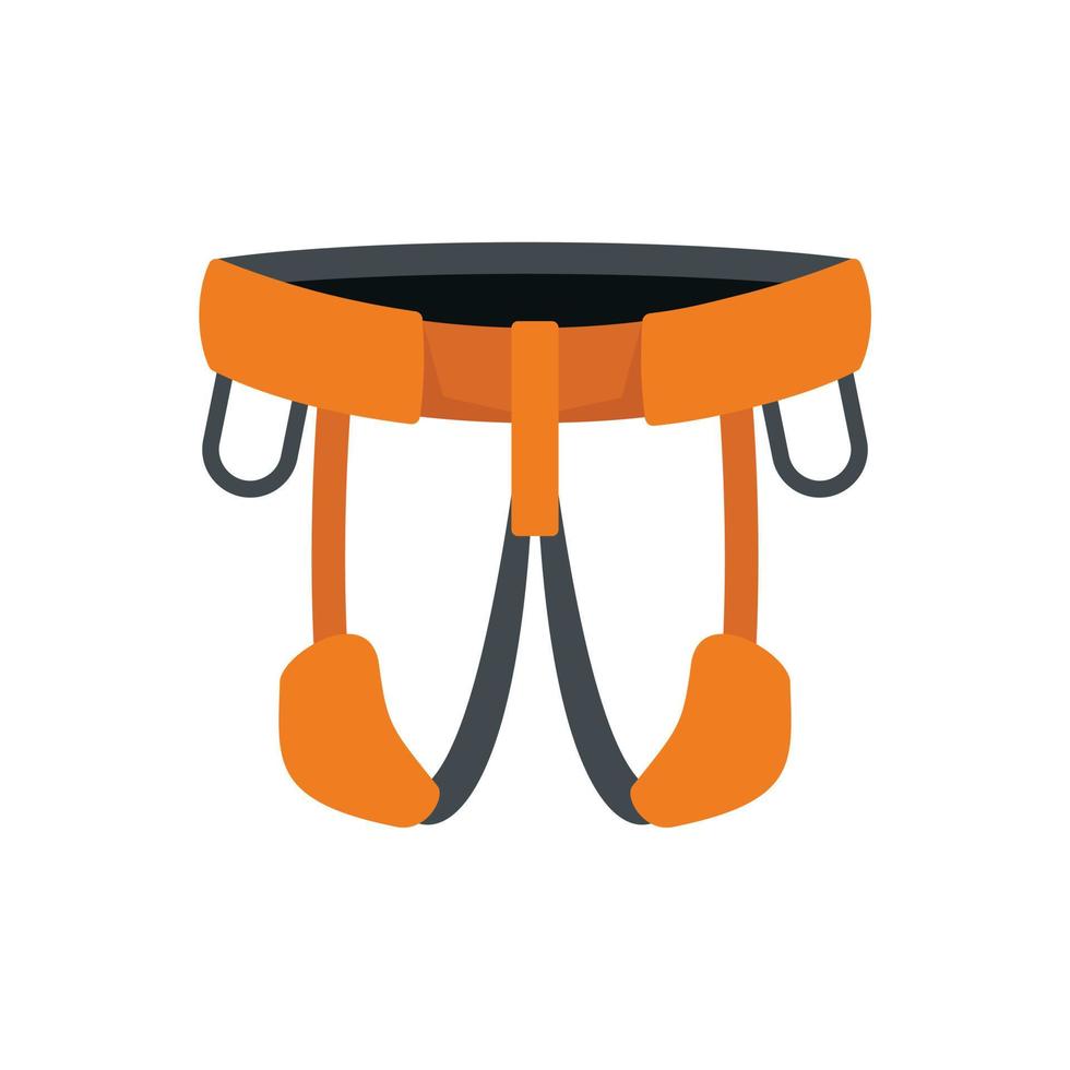 Industrial climber belt icon flat isolated vector