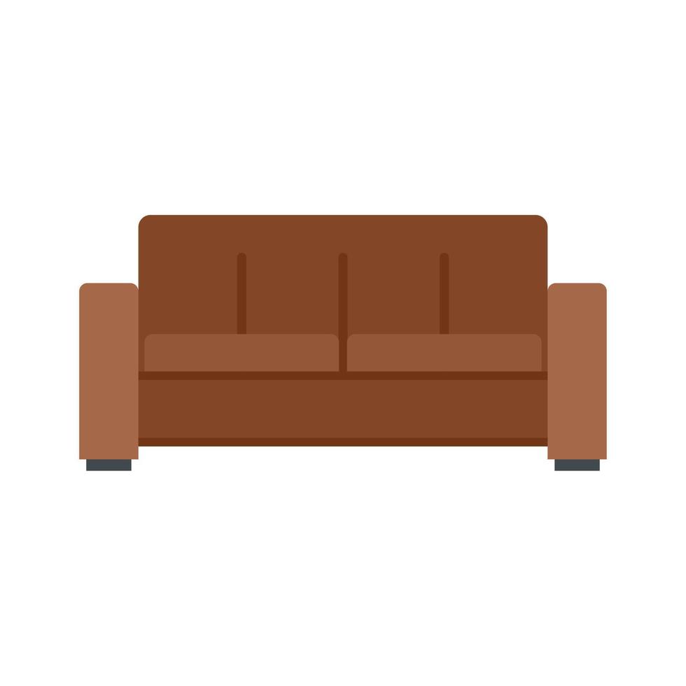 Folding sofa icon flat isolated vector