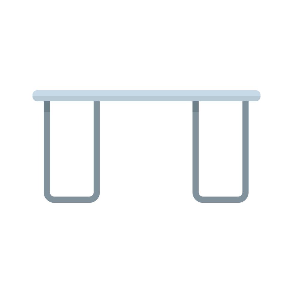 Folding camp table icon flat isolated vector