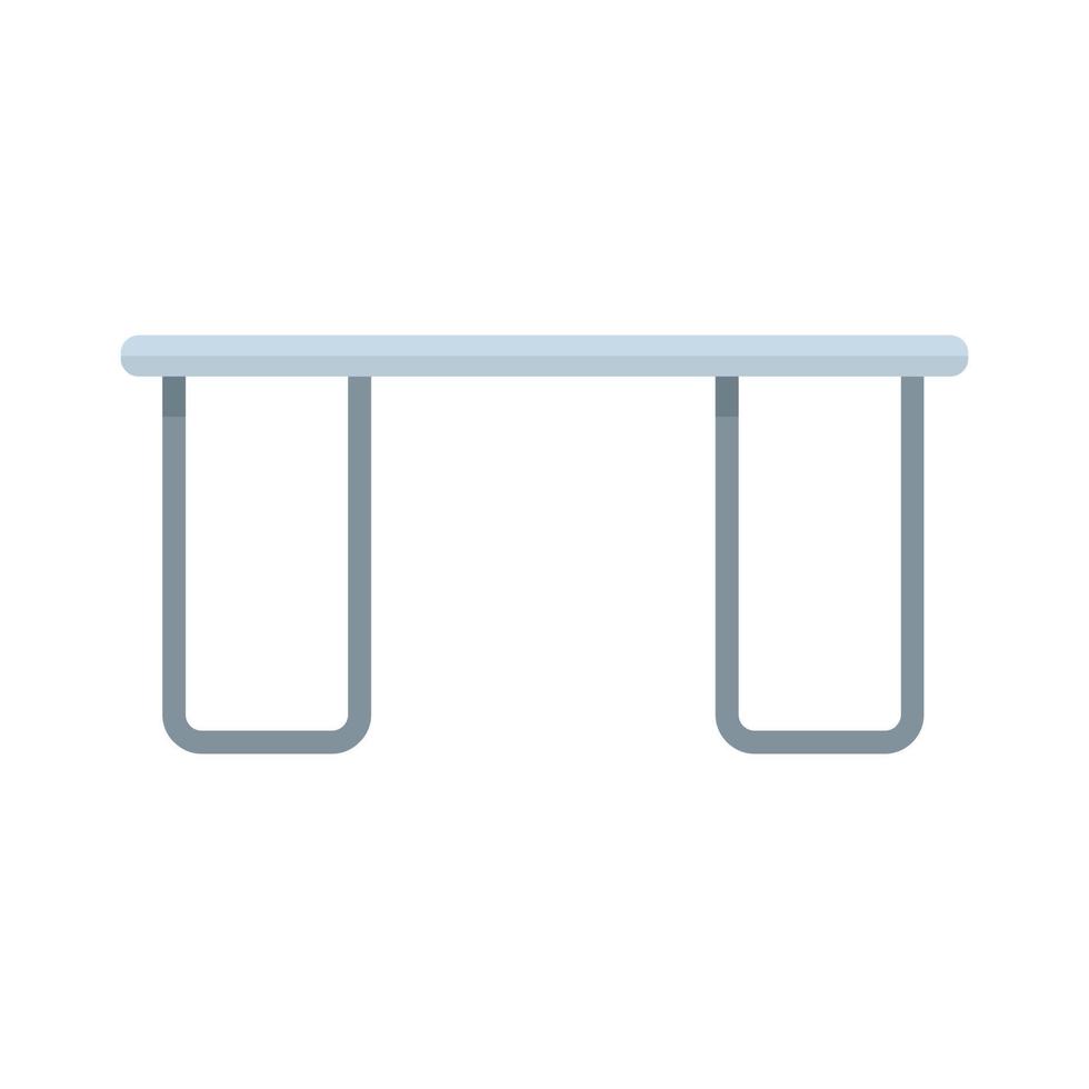 Folding camp table icon flat isolated vector