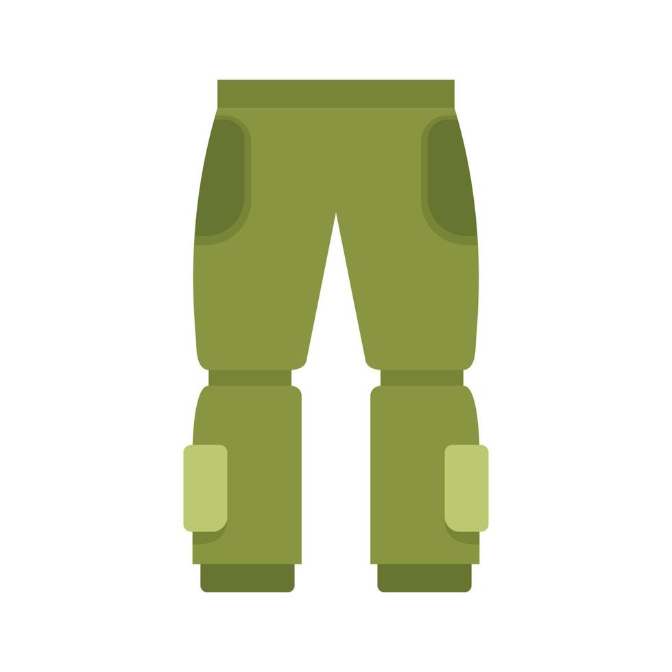 Fisherman pants icon flat isolated vector