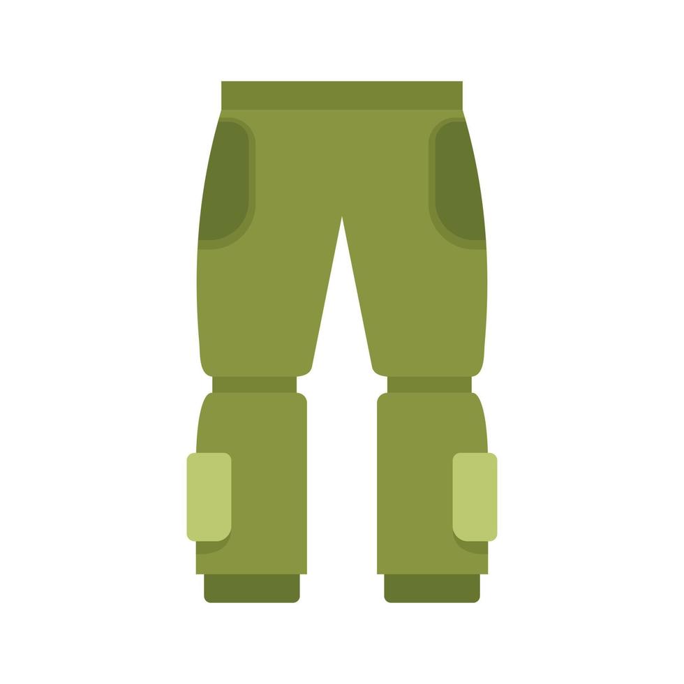 pescador pantalones icono plano aislado vector