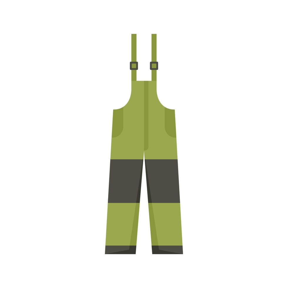 Fisherman pants icon flat isolated vector