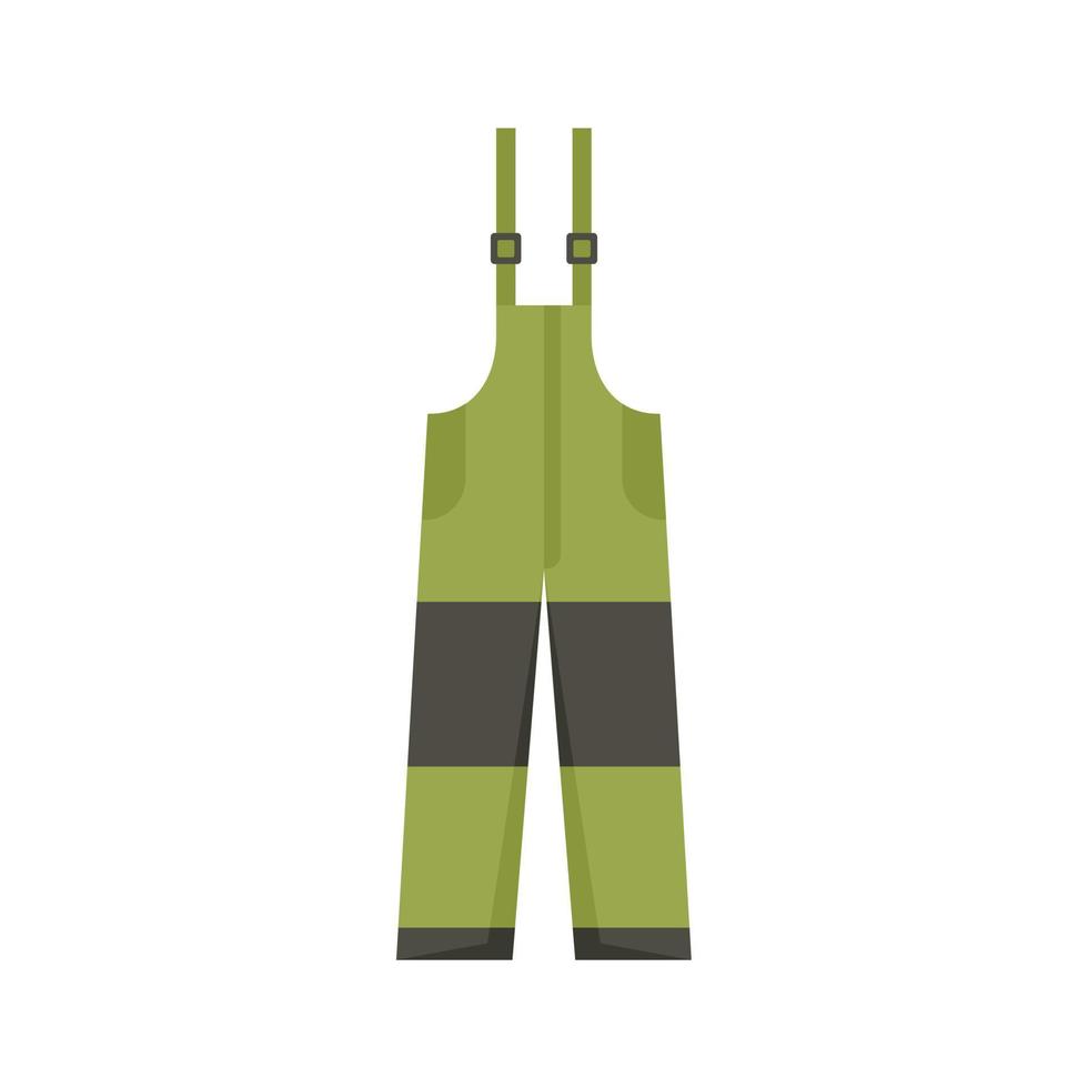 Fisherman pants icon flat isolated vector