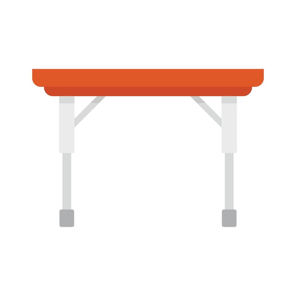 Folding modern table icon flat isolated vector