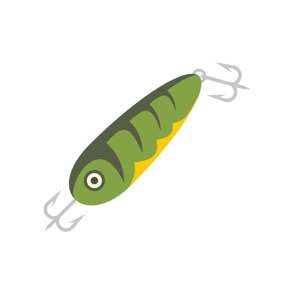 Fish bait equipment icon flat isolated vector