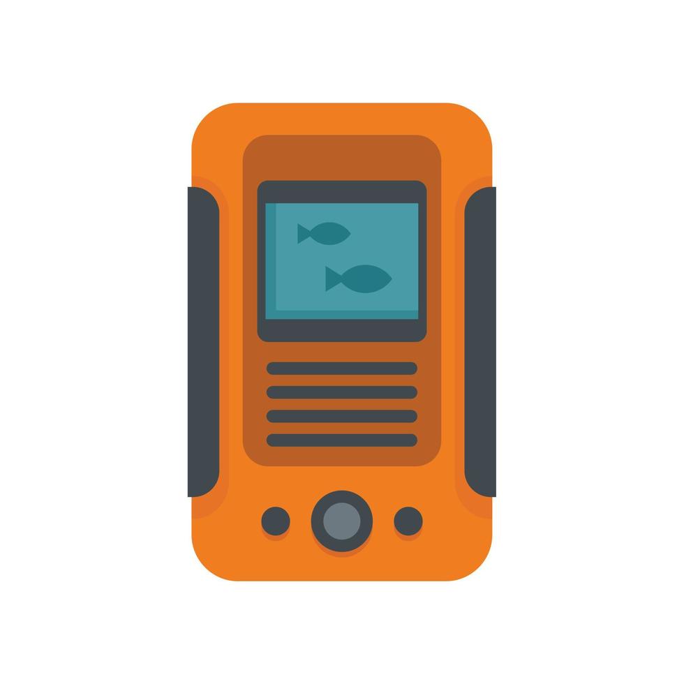 Water echo sounder icon flat isolated vector