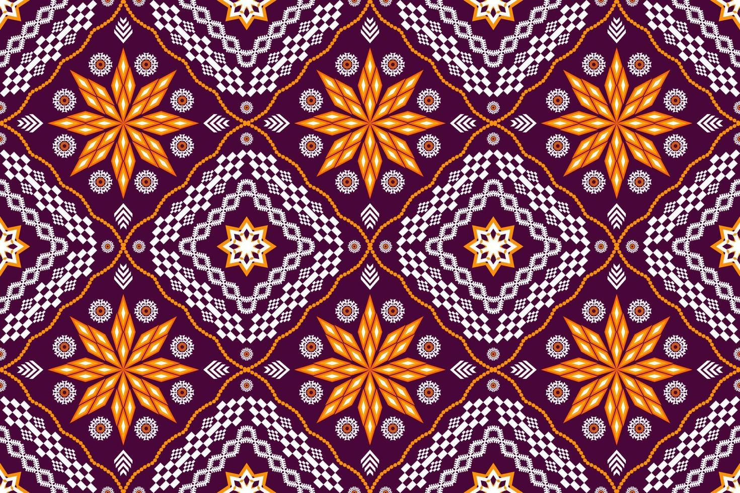 patrón de arte tradicional oriental étnico geométrico.figura estilo de bordado tribal.diseño para antecedentes étnicos, papel tapiz, ropa, envoltura, tela, elemento, sarong, ilustración vectorial. vector