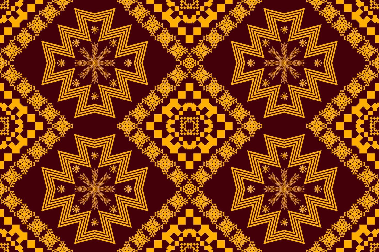 Geometric ethnic oriental traditional art pattern.Figure tribal embroidery style.Design for ethnic background,wallpaper,clothing,wrapping,fabric,element,sarong,vector illustration. vector