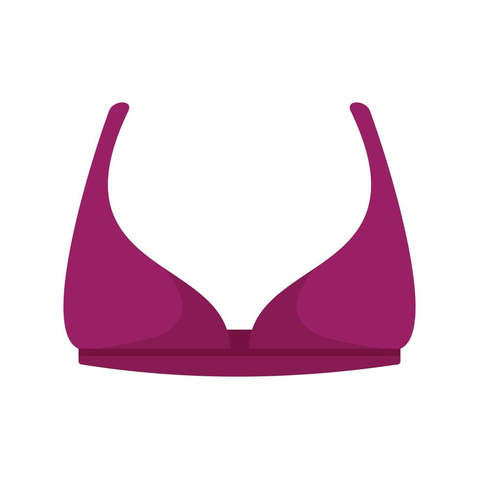 Top bra icon flat isolated vector