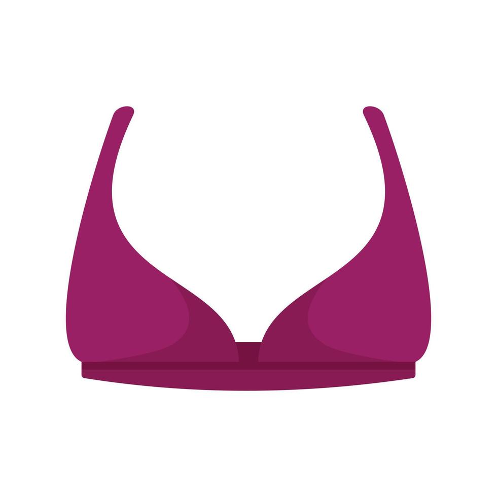 Top bra icon flat isolated vector