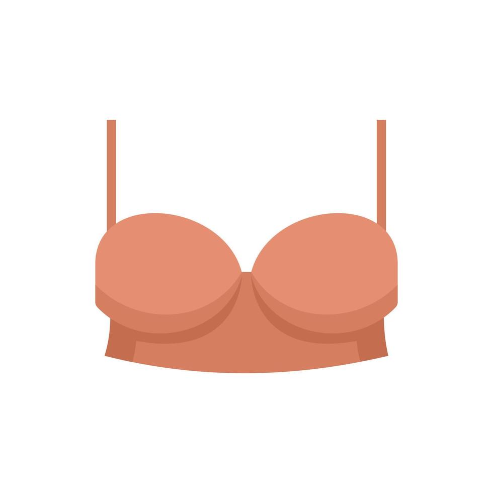 National No Bra Day. Vector web banner, poster, cover. White super push-up  bra icon isolated