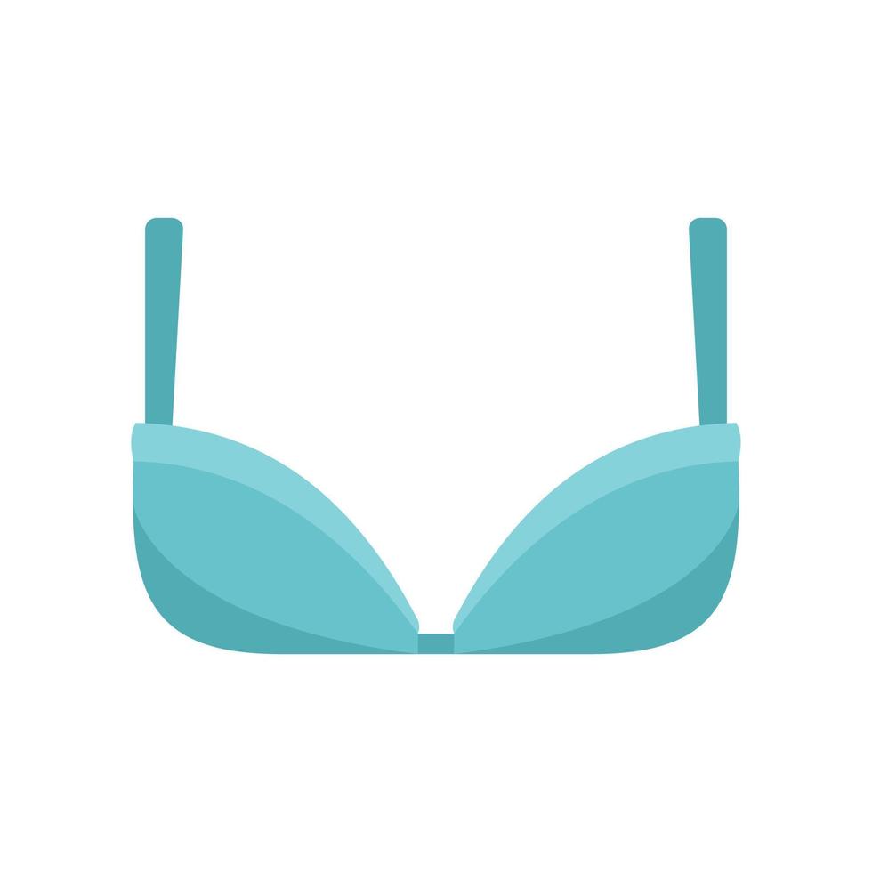 Girl bra icon flat isolated vector