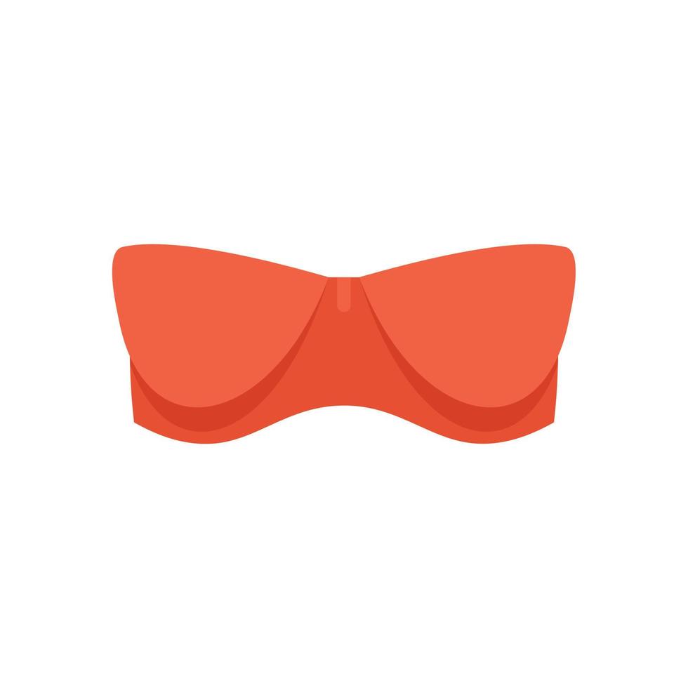 Clothes bra icon flat isolated vector