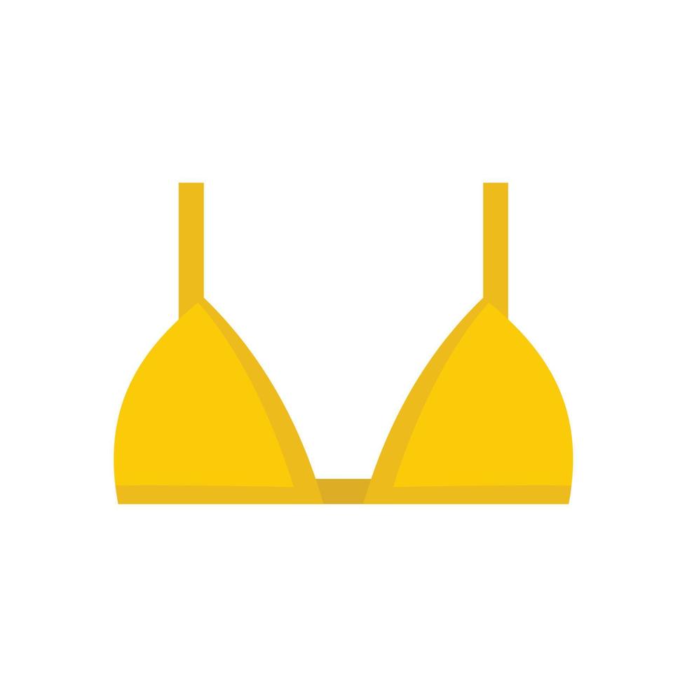 Lady bra icon flat isolated vector