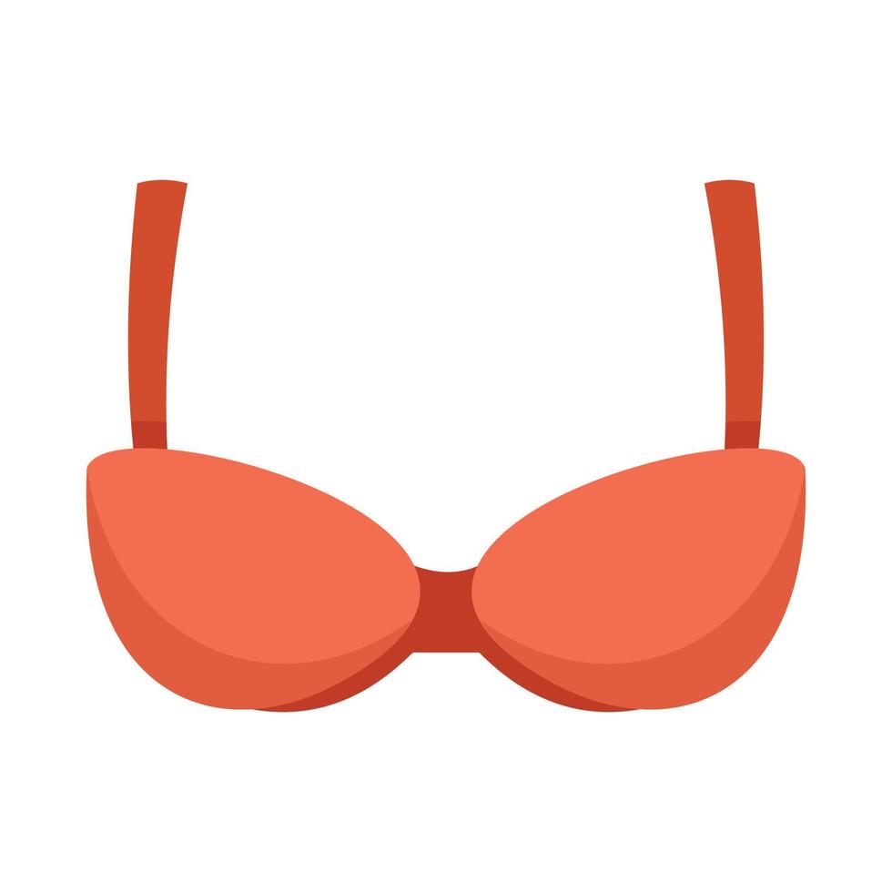 Uplift bra icon flat isolated vector