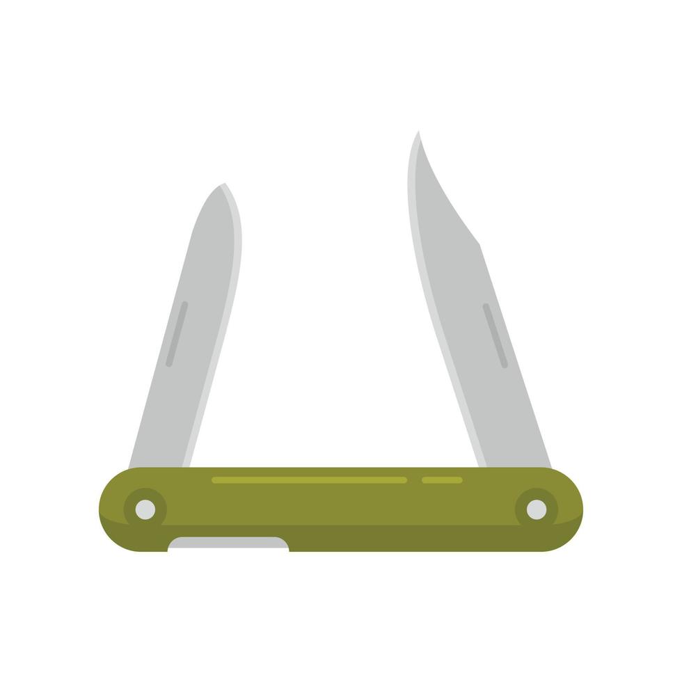 Hunting knife icon flat isolated vector