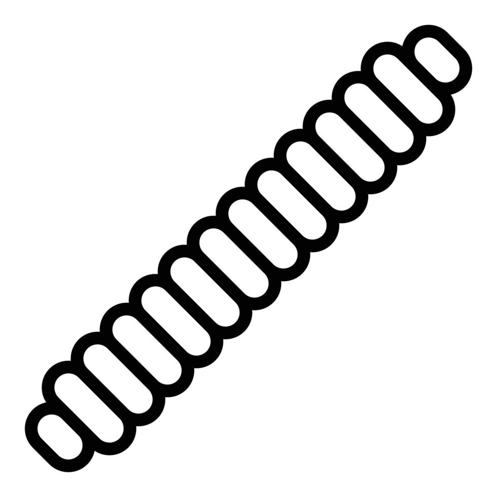 Caterpillar icon outline vector. Garden worm vector