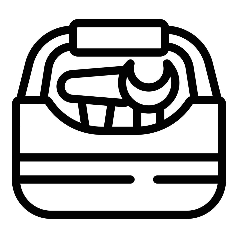 Toolkit icon outline vector. Tool box vector